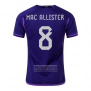Camiseta De Futbol Argentina Jugador Mac Allister Segunda 2022