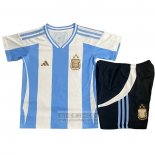 Camiseta De Futbol Argentina Primera Nino 2024