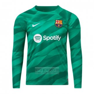 Camiseta De Futbol Barcelona Portero Manga Larga 2023-2024 Verde