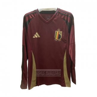 Camiseta De Futbol Belgica Primera Manga Larga 2024