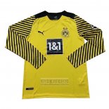 Camiseta De Futbol Borussia Dortmund Primera Manga Larga 2021-2022