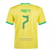 Camiseta De Futbol Brasil Jugador Paqueta Primera 2022