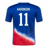 Camiseta De Futbol Estados Unidos Jugador AAronson Segunda 2024