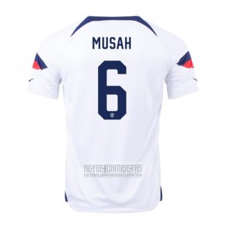 Camiseta De Futbol Estados Unidos Jugador Musah Primera 2022