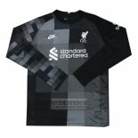 Camiseta De Futbol Liverpool Portero Manga Larga 2021-2022 Negro