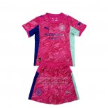 Camiseta De Futbol Manchester City Portero Nino 2025-2026 Rosa