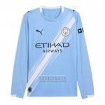 Camiseta De Futbol Manchester City Primera Manga Larga 2025-2026