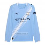 Camiseta De Futbol Manchester City Primera Manga Larga 2025-2026