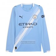 Camiseta De Futbol Manchester City Primera Manga Larga 2025-2026