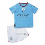 Camiseta De Futbol Manchester City Primera Nino 2022-2023