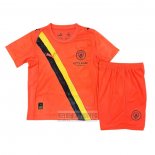 Camiseta De Futbol Manchester City Special Nino 2025-2026 Naranja