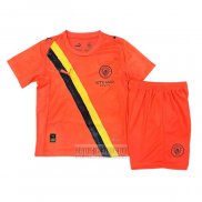 Camiseta De Futbol Manchester City Special Nino 2025-2026 Naranja