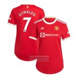 Camiseta De Futbol Manchester United Jugador Ronaldo Primera Mujer 2021-2022