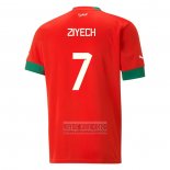 Camiseta De Futbol Marruecos Jugador Ziyech Primera 2022