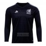 Camiseta De Futbol Mexico Portero Manga Larga 2022 Negro