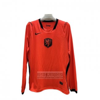 Camiseta De Futbol Paises Bajos Primera Manga Larga 2026