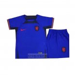 Camiseta De Futbol Paises Bajos Segunda Nino 2022