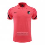 Camiseta De Futbol Polo del Atletico Madrid 2022-2023 Rosa