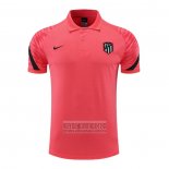 Camiseta De Futbol Polo del Atletico Madrid 2022-2023 Rosa