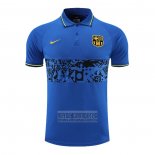 Camiseta De Futbol Polo del Barcelona 2022-2023 Azul