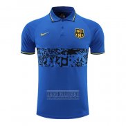 Camiseta De Futbol Polo del Barcelona 2022-2023 Azul