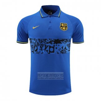 Camiseta De Futbol Polo del Barcelona 2022-2023 Azul