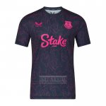 Camiseta De Futbol Pre Partido del Everton 2025-2026 Azul Rosa