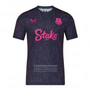 Camiseta De Futbol Pre Partido del Everton 2025-2026 Azul Rosa