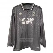 Camiseta De Futbol Real Madrid Tercera Manga Larga 2024-2025