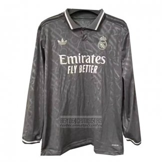 Camiseta De Futbol Real Madrid Tercera Manga Larga 2024-2025