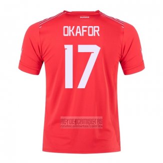 Camiseta De Futbol Suiza Jugador Okafor Primera 2022