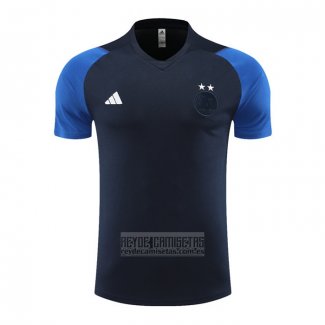 Camiseta De Futbol de Entrenamiento Argelia 2023-2024 Azul