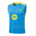 Camiseta De Futbol de Entrenamiento Barcelona Sin Mangas 2025-2026 Azul