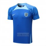Camiseta De Futbol de Entrenamiento Inglaterra 2022-2023 Azul