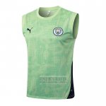 Camiseta De Futbol de Entrenamiento Manchester City Sin Mangas 2025-2026 Verde