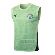 Camiseta De Futbol de Entrenamiento Manchester City Sin Mangas 2025-2026 Verde