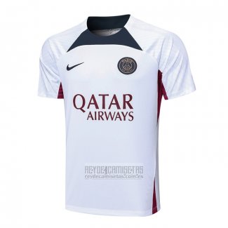 Camiseta De Futbol de Entrenamiento Paris Saint-Germain 2023-2024 Blanco
