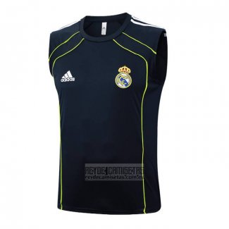 Camiseta De Futbol de Entrenamiento Real Madrid Sin Mangas 2025-2026 Azul