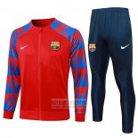 Chandal de Chaqueta del Barcelona Nino 2023-2024 Rojo