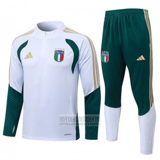 Chandal de Sudadera del Italia Nino 2025-2026 Blanco