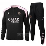 Chandal de Sudadera del Real Madrid Nino 2024-2025 Negro