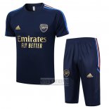 Chandal del Arsenal Manga Corta 2023-2024 Azul - Pantalon Corto