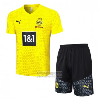 Chandal del Borussia Dortmund Manga Corta 2023-2024 Amarillo - Pantalon Corto