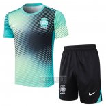 Chandal del Corea del Sur Manga Corta 2024-2025 Verde - Pantalon Corto