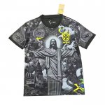 Tailandia Camiseta De Futbol Brasil Jesus 2024-2025 Negro