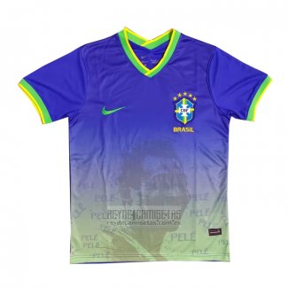 Tailandia Camiseta De Futbol Brasil Pele Special 2022 Azul