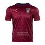 Tailandia Camiseta De Futbol Italia Portero 2021 Rojo