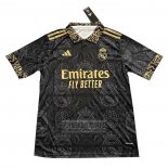 Tailandia Camiseta De Futbol Real Madrid Dragon 2024-2025 Negro Oro