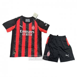 Camiseta De Futbol AC Milan Primera Nino 2025-2026