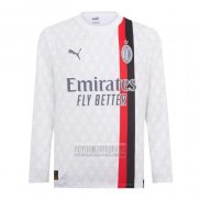 Camiseta De Futbol AC Milan Segunda Manga Larga 2023-2024